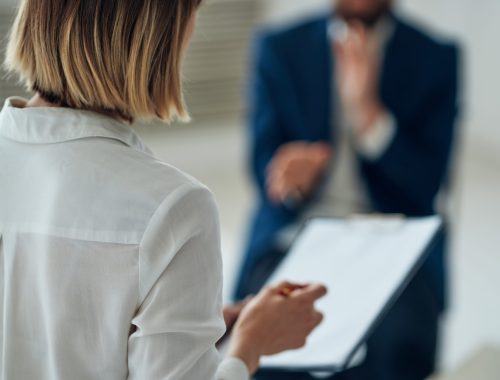 Woman psychologist on all professional diagnostics consultation. High quality photo